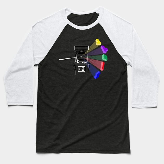 Tetris Floyd Baseball T-Shirt by GualdaTrazos